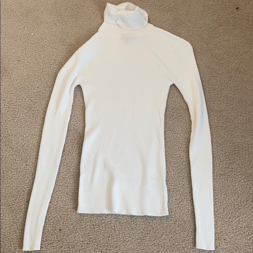 Express Ribbed Turtle Neck - image 2